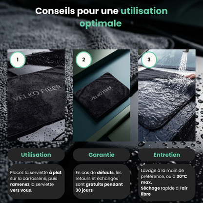 Serviette Microfibre Velko XL - FIBRA PURE™