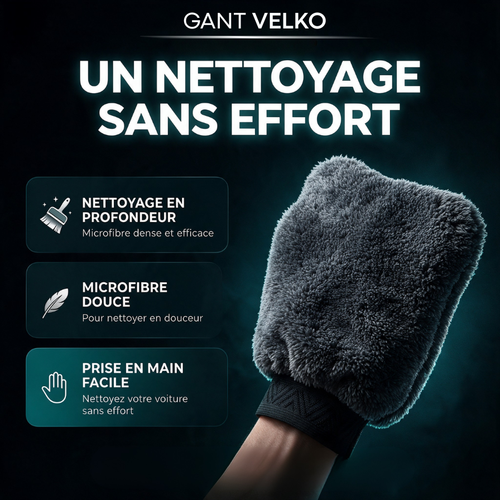 Gant de Nettoyage Microfibre Velko - FIBRA PURE™